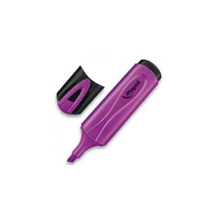 Maped Peps Classic Marcador Fluorescente - Punta Biselada - Trazo de 1 a 5mm - Ideal para Subrayar y Resaltar - Color Violeta