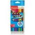 Maped Color´Peps Duo Pack de 12 Lapices Bicolores Triangulares - Doble Punta 2.9mm - Madera Certificada FSC - Colores Surtidos