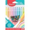 Maped Color´Peps Pastel Pack de 10 Rotuladores con Punta Media Bloqueada 2.8mm - Tinta Lavable - Colores Pastel Surtidos