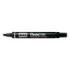 Pentel Pen N60 Rotulador Permanente - Punta Biselada Resistente y Duradera - Resistente a Agua y Luz - Color Negro