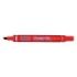 Pentel Pen N60 Rotulador Permanente - Punta Biselada Resistente y Duradera - Resistente a Agua y Luz - Color Rojo