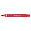 Pentel Pen N60 Rotulador Permanente - Punta Biselada Resistente y Duradera - Resistente a Agua y Luz - Color Rojo