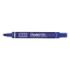 Pentel Pen N60 Rotulador Permanente - Punta Biselada Resistente y Duradera - Resistente a Agua y Luz - Color Azul