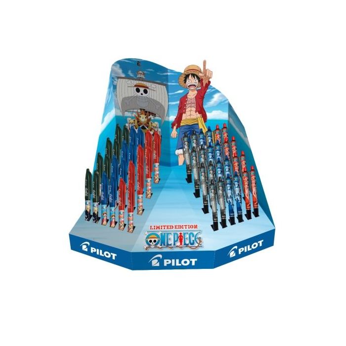 Pilot One Piece Expositor de 24 Boligrafos Frixion Ball + 24 Boligrafos Frixion Ball Plus - Borrables - Recargables - Colores Surtidos