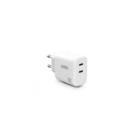 Urban Factory Potencia Cargador USB-C GaN de 65W - 1 Puerto USB-C de 45W + 1 Puerto USB-C de 20W - Color Blanco