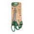 Faibo Tijeras de Oficina 21cm - Acero Inoxidable - Empuñadura Ergonomica - Punta Roma - Color Verde Oscuro