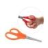 Faibo Tijeras Escolares Confort para Zurdos 13.5cm - Punta Redonda - Acero Inoxidable - Empuñadura de Plastico - Colores Surtidos