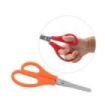Faibo Tijeras Escolares Confort para Zurdos 13.5cm - Punta Redonda - Acero Inoxidable - Empuñadura de Plastico - Colores Surtidos