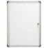 Bi-Office Vitrina para Anuncios o Carteles - Puerta Abatible con Cerradura - Tamaño 35.7 x 49cm - Superficie de Acero Lacado Magnetico - Color Aluminio