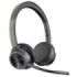 Plantronics/Poly Voyager 4320 UC M Auriculares con Microfono Bluetooth - Almohadillas Acolchadas - Controles en Auricular- Color Negro