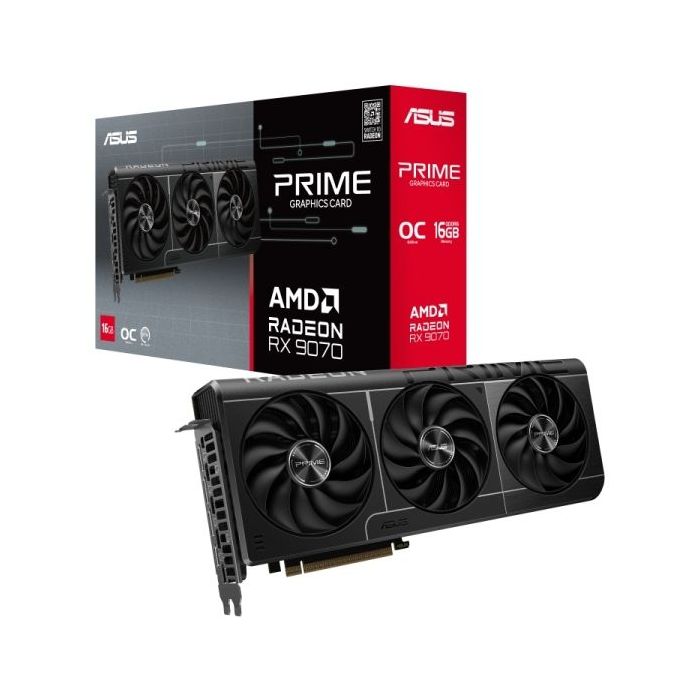 Asus Prime Radeon RX 9070 OC Edition Tarjeta Gráfica 16GB GDDR6