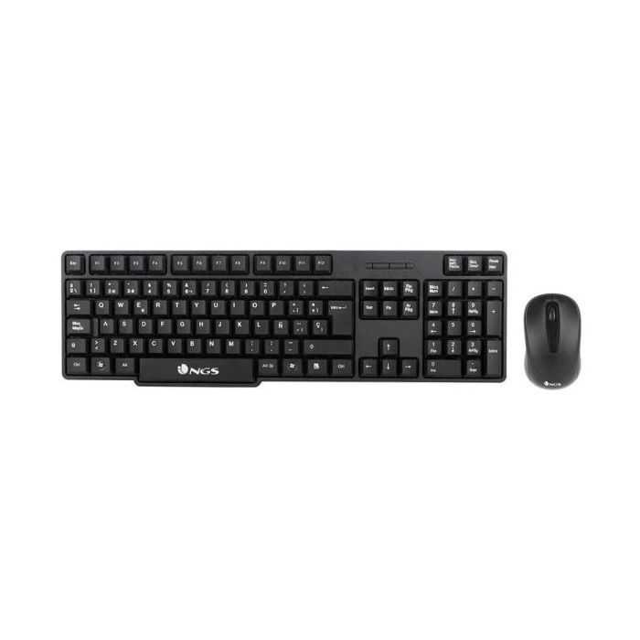 NGS Euphoria Kit Pack Teclado Inalambrico USB Portugues + Raton Inalambrico USB 1200dpi 3 Botones - Uso Ambidiestro