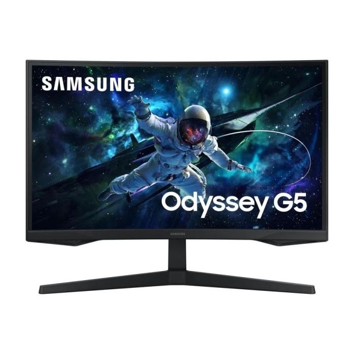 Samsung Odyssey G5 Monitor 27" LED VA Curvo QHD 165Hz FreeSync - Respuesta 1ms - Angulo de Vision 178º - HDMI, DisplayPort - VESA 75x75mm