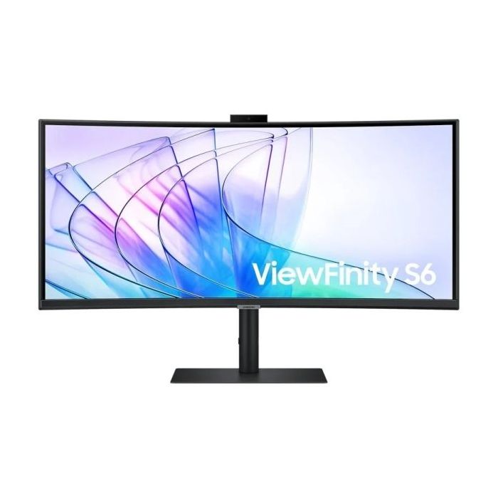 Samsung ViewFinity S65VC Monitor 34" LCD VA Curvo 1000R UltraWide WQHD 100Hz FreeSync - Webcam Integrada - Respuesta 5ms - Angulo de Vision 178º - USB-C, USB-A, HDMI, DisplayPort - VESA 100x100mm