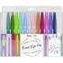Pentel Brush Sing Pen Pack de 12 Rotuladores con Punta de Pincel - Lineas Finas o Gruesas dependiendo de la Presion - Fabricados con 81% de Plasticos Recicldos - Colores Pastel Surtidos
