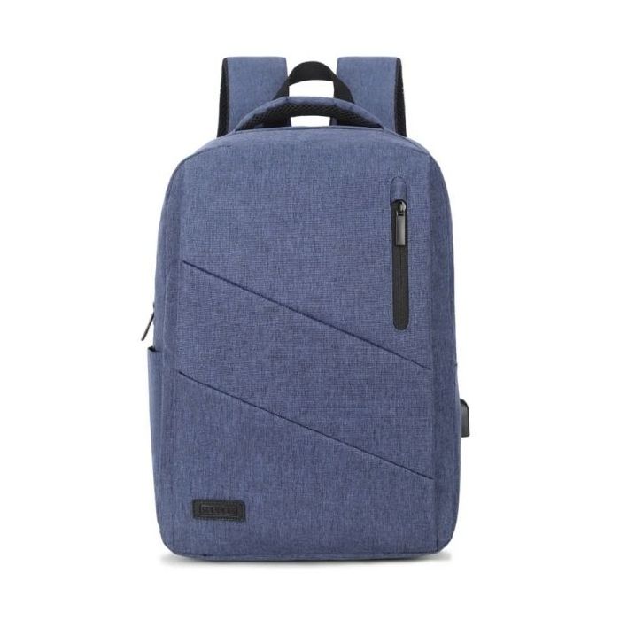 Subblim Mochila para portátil City Backpack - 15,6" - Compartimento acolchado - Resistente al agua - Puerto USB - Color Azul