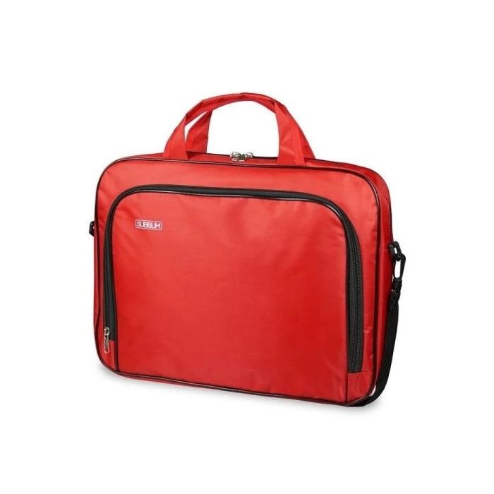 Subblim Estuche Oxford para portátil - 410mm - Protección reforzada - Gran capacidad de almacenamiento - Resistente al agua - Color Rojo