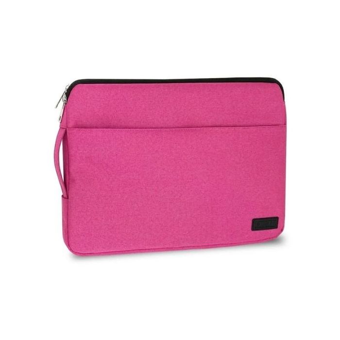 Subblim Funda URBAN - 410mm - Asa retráctil - Slim y ligera - Protección reforzada - Bolsillo frontal - Resistente a golpes y líquidos - Color Rosa