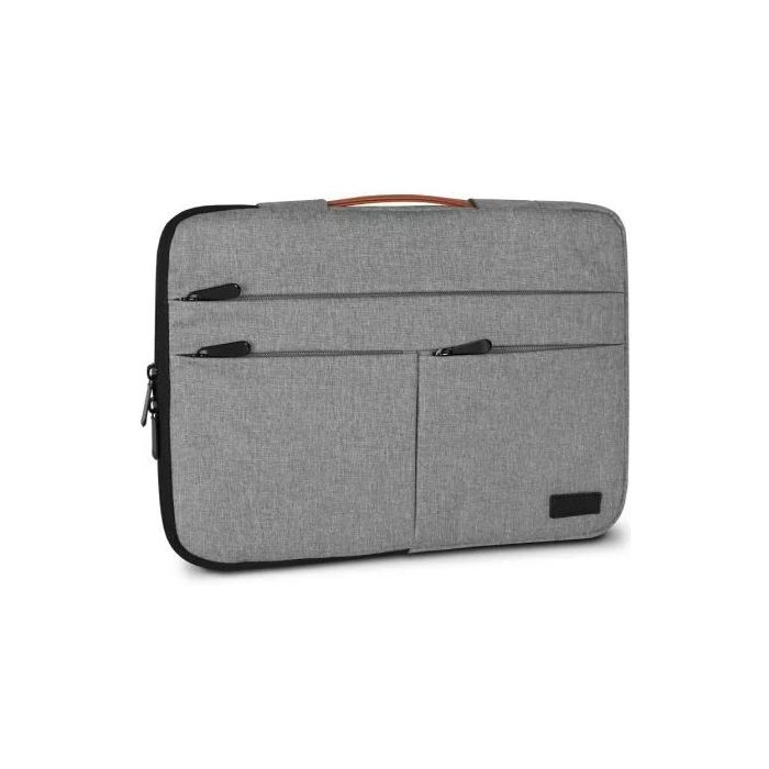 Subblim Funda Air Padding 360 - 380x275x30 mm - Protección 360º con Air Padding - Múltiples bolsillos - Resistente y duradera - Color Gris