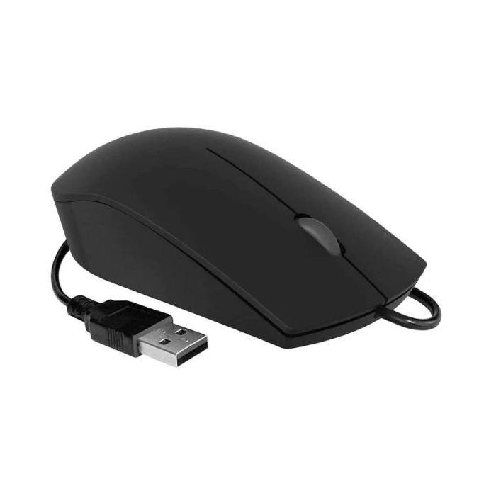 Subblim Raton Business con Cable - Diseño Ultradelgado y Ergonomico - Tecnologia Silent Click - Color Negro Mate