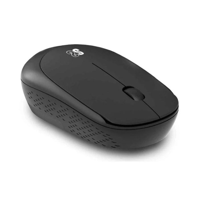 Subblim Raton Inalambrico Business Plus Silencioso - Diseño Ergonomico y Plano - Conexion Inalambrica - Tecnologia Silent Click - Resolucion de hasta 1200dpi - Alcance Inalambrico de 10m - Color Negro