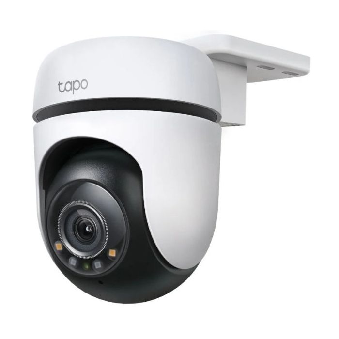 TP-Link Tapo TC41 Camara de Seguridad Intekigente 2K WiFi - Apta para Exterior - Vision Panoramica 360º - Vision Nocturna a Color - Deteccion Multiple - Alarma de Luz y Sonido Personalizable