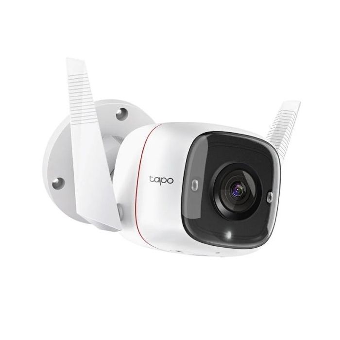 TP-Link Tapo TC65 Camara de Seguridad WiFi 2K+3MP Exterior - Vision Nocturna - Deteccion de Movimiento - Alarma de Luz y Sonido - Audio Bidireccional