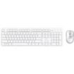Trust Ody II Pack de Teclado USB Inalambrico, Teclas Multimedia y FN + Raton USB Inalambrico 800-1600DPI 3 Botones - Teclas y Botones Silenciosos - Color Blanco