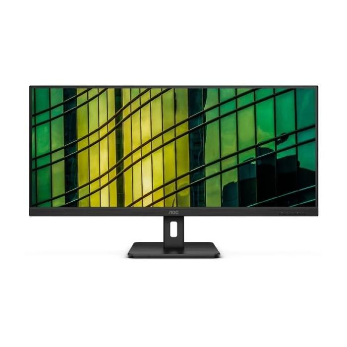 AOC Monitor 34" LED VA UltraWide QHD 100Hz - Respuesta 4ms - Angulo de Vision 178° - HDMI, DisplayPorts, Audio - Montaje VESA 100x100