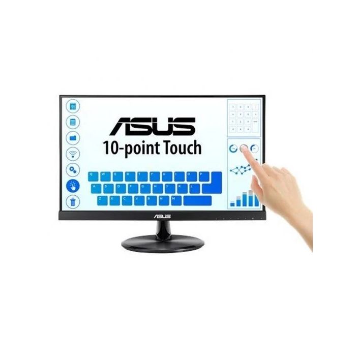 Asus Monitor Tactil 21.5" LED IPS FulHD 1080p - Capacidad Tactil 10 Puntos - Respuesta 5ms - Altavoces Incorporados - Angulo de Vision 178º - 16:9 - USB, HDMI, VGA - VESA 100x100mm