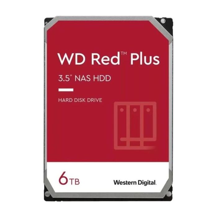 WD Red Plus Disco Duro Interno 3.5" 6TB NAS SATA III