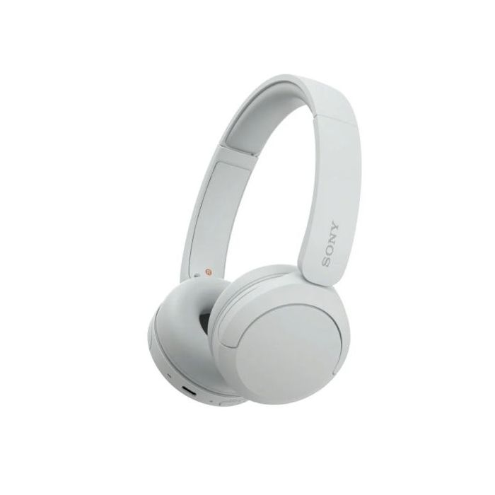 Sony WH-CH520 Auriculares Bluetooth 5.2 con Microfono Integrado - Diadema Ajustable - Conectividad Multipunto - Auriculares Giratorios - Autonomia hasta 50h - Color Blanco