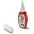 Pentel Boligrafo Corrector 4.2ml - Correccion Precisa, Limpia y Facil - Secado Rapido - Punta de Valvula Metalica - Cuerpo Color Rojo
