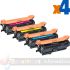 HP 651A/307A/650A Pack 4 Cartuchos de Tóner Generico: CE340A+CE341A+CE342A+CE343A -1