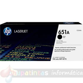 HP CE340A Negro Cartucho de Tóner Original - 651A