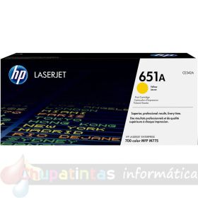 HP CE342A Amarillo Cartucho de Tóner Original - 651A