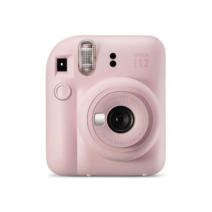 Fujifilm Instax Mini 12 Blossom Pink Camara Instantanea - Tamaño de Imagen 62x46mm - Flash Auto - Exposicion Automatica - Mini Espejo para Selfies - Modo Primer Plano