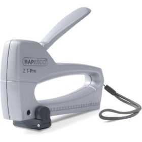 Rapesco Z T-Pro Clavadora/Grapadora - Para Grapas 53/6-8mm - Bloqueo del Mando - Visor del Nivel de Grapas - Color Plata