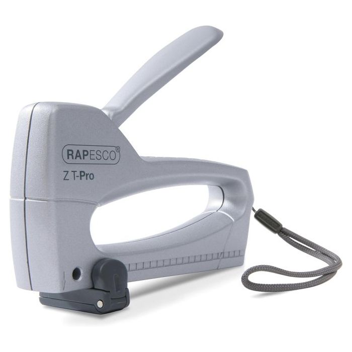 Rapesco Z T-Pro Clavadora/Grapadora - Para Grapas 53/6-8mm - Bloqueo del Mando - Visor del Nivel de Grapas - Color Plata