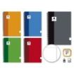 Golden Extra Cuaderno Espiral Folio 80 Hojas 90grs Liso - Margen Remarcado - Tapa Forrada - Colores Surtidos