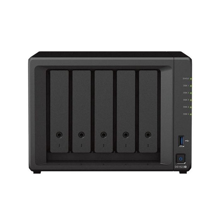 Synology DiskStation DS1522+ NAS 8GB - 5 Bahias - Procesador AMD