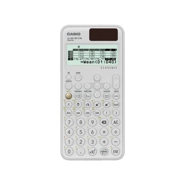 Casio Iberia Classwiz FX-991 SP Calculadora Cientifica Pantalla LCD 12 Digitos - Mas de 560 Funciones - Tapa Protectora - Color Blanco
