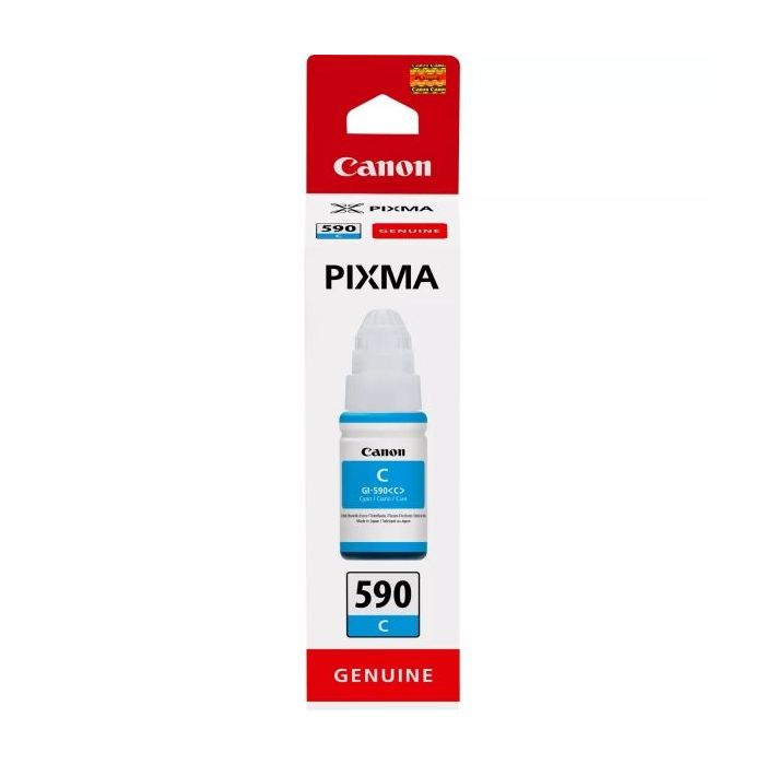 Canon GI590 Cyan Botella de Tinta Original - GI590C/1604C001