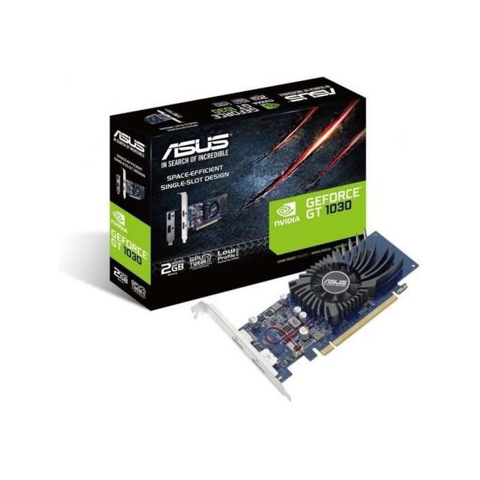 Asus GT1030 2G BRK Tarjeta Grafica 2GB GDDR5 - PCIE3.0, 1x HDMI, 1x DisplayPort