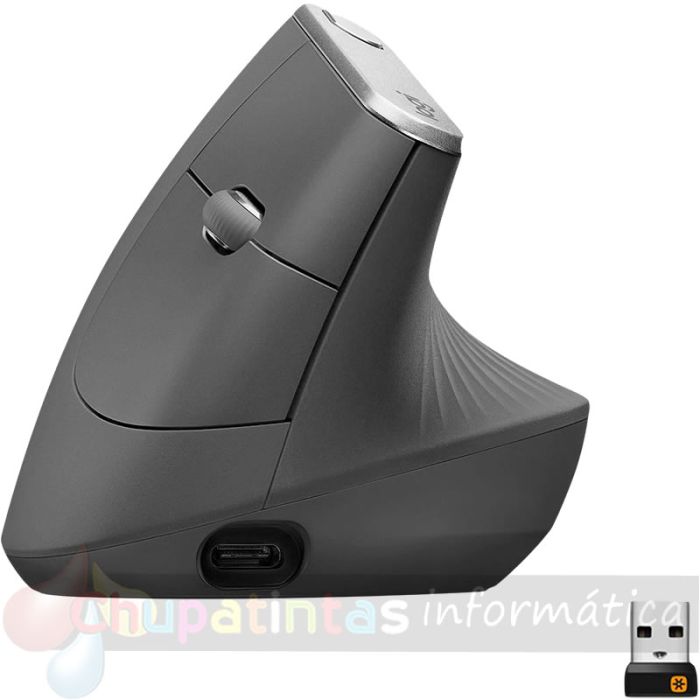 Logitech MX Vertical Ratón Ergonómico Avanzado 4000dpi - Angulo Vertical de 57º - 4 Botones Programables-3