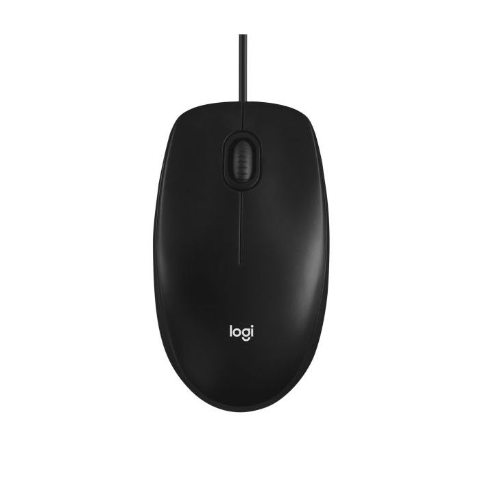 Logitech M100 Raton USB 1000dpi - 3 Botones - Uso Ambidiestro - Cable de 1.80m - Color Negro