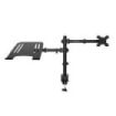 Coolbox MP01 Soporte de Mesa Giratorio e Inclinable para Portatil y Monitor/TV 8Kg de Hasta 32" - Color Negro