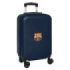 Safta F.C. Barcelona Maleta con Ruedas 20" - Asa Telescopica - 4 Ruedas Giratorias - Cierre con Candado - 34.5x55x20cm - Color Azul Marino