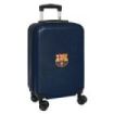 Safta F.C. Barcelona Maleta con Ruedas 20" - Asa Telescopica - 4 Ruedas Giratorias - Cierre con Candado - 34.5x55x20cm - Color Azul Marino