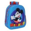 Safta Mickey Mouse Mochila - Asa de Mano - Portabotellas Lateral - 27x33x10cm - Color Azul
